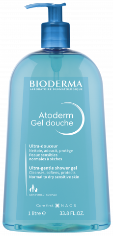 BIODERMA product photo, Atoderm Gel douche 1L, shower gel for dry skin