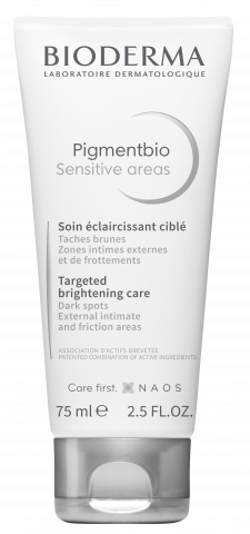 BIODERMA product photo, Pigmentbio Sensitive areas 75ml, tone unifier for pigmented skin
