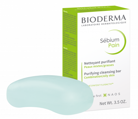 BIODERMA product photo, Sebium Pain 100g, cleansing bar for acne prone skin