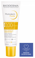BIODERMA product photo, Photoderm Fluide MAX SPF100 INVISIBLE, water resistant sunscreen for extreme conditions